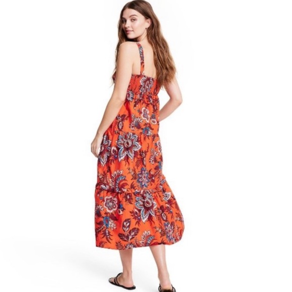 RHODE X TARGET NWT Floral Leafy Printed Midi Dress - Picture 2 of 6